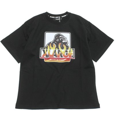 ファイヤーOGゴリラ半袖Tシャツ クロ(80)
