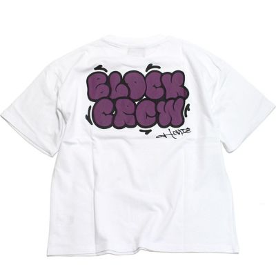 【接触冷感】ハイクールコットン・発泡プリント半袖Tシャツ シロ(01)