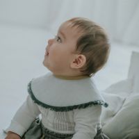 MARLMARL ビブ グリッド 4 スペクトラムセージ (名入れ刺繍可) spectrum sage