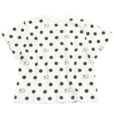 猫柄ワイドTシャツ ホワイト