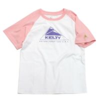【接触冷感】【KELTY】ラグランTシャツ ピーチ(19)