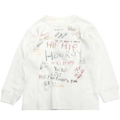 ワッフル ラクガキ TEE 1W白