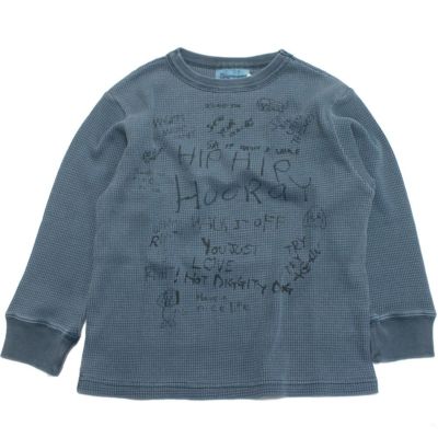 ワッフル ラクガキ TEE 24ONVオールドネイビー