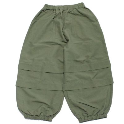 プリーツパンツ ライトカーキ