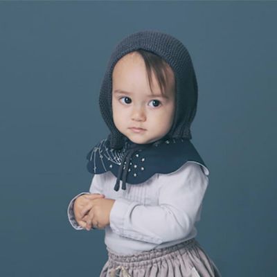 MARLMARL ビブ タマユラ 4 グンジョウ(名入れ刺繍可) gunjo
