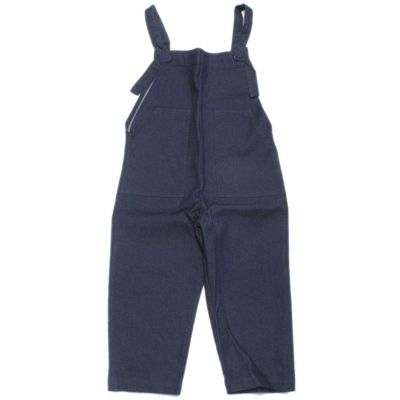 ストレッチ デニムサロペット ネイビー