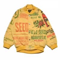 SEEDプリントブルゾン イエロー