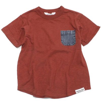 スラブ天竺ポテトスナックロゴTシャツ レッド