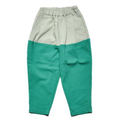 スーパーストレッチタックワイドパンツ グリーン