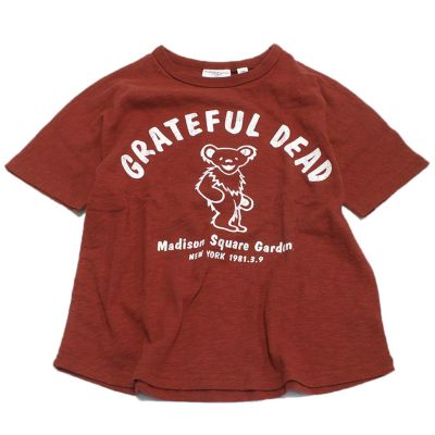グレイトフルデットベア スラブ天竺Tシャツ レッド