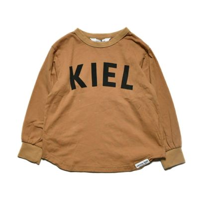 32/-天竺シンプルロゴTシャツ ベージュ