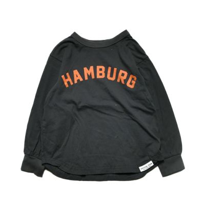 32/-天竺シンプルロゴTシャツ チャコールグレー
