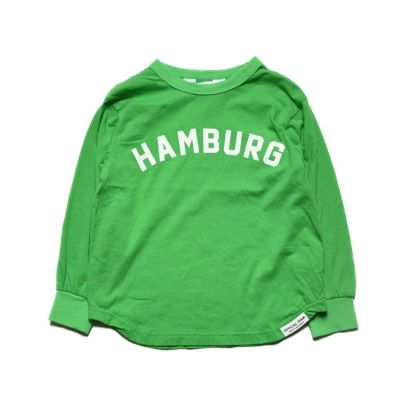 32/-天竺シンプルロゴTシャツ グリーン