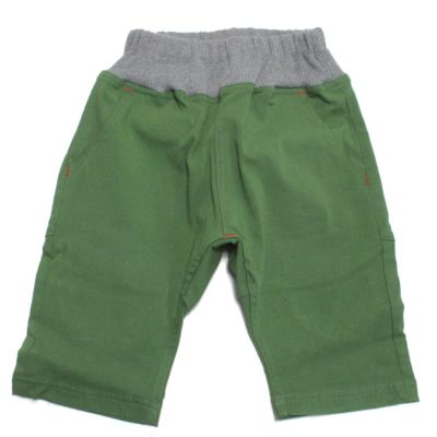 スーパーストレッチサルエルハーフパンツ グリーン