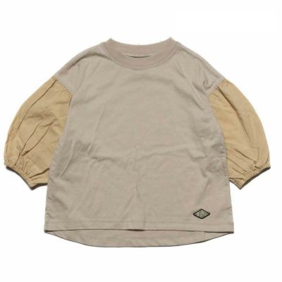 T/C天竺袖ローン8分袖Tシャツ サンド