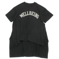 T/C天竺WELLBEINGTシャツ ブラック
