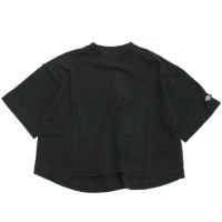 天竺袖アーム穴あきTシャツ チャコール