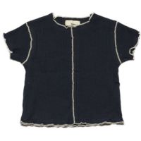【NeWo】メロウリブTシャツ ネイビー