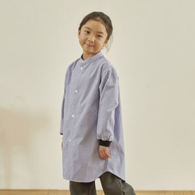 ストライプチュニックシャツ【9月入荷予定】 ブルー(BL)