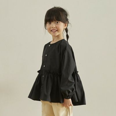 フレアブラウス【9月入荷予定】 ブラック(BK)