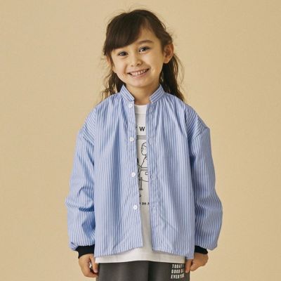 ストライプマオカラーシャツ【9月入荷予定】 ブルー(BL)