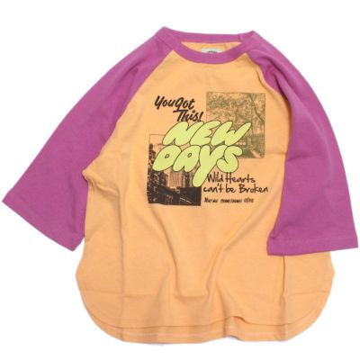 プリントラグラン7分袖Tシャツ ピンク(PK)