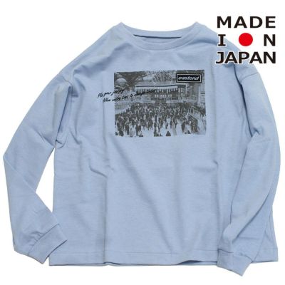 プリントロングスリーブTシャツ ベビーブルー(BBL)