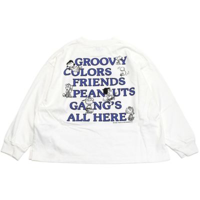 テンジク PEANUTS GANG L/S TEE 1W白