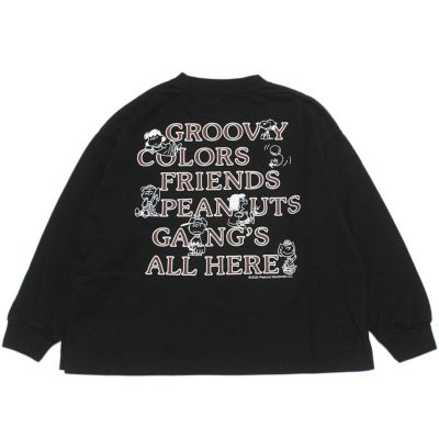 テンジク PEANUTS GANG L/S TEE 2BK黒