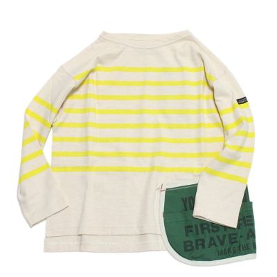 テンジク ボーダーPT PENNIE ポケット TEE 11OW生成