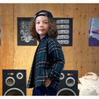 キモウチェック バンドカラー GRAFFITI シャツ【8月入荷予定】 8GNグリーン