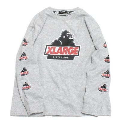 袖OGプリント長袖Tシャツ TOP・グレー(85)