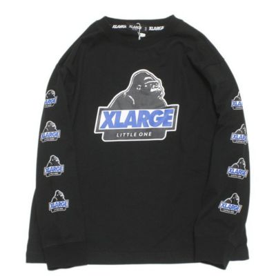 袖OGプリント長袖Tシャツ クロ(80)