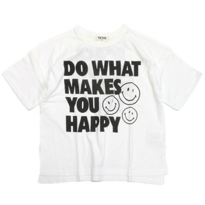 【NeWo】スマイルハッピーTシャツ ホワイト