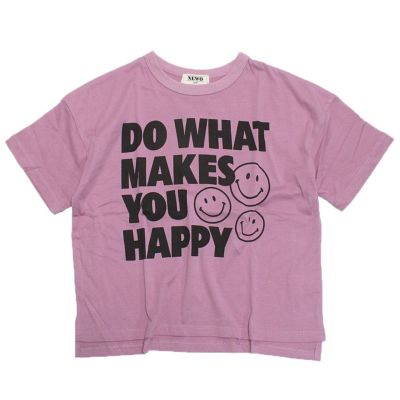 【NeWo】スマイルハッピーTシャツ ピンク
