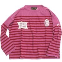 テンジク レーシー ボーダーPT TEE 42LPL淡パープル