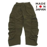 サイドギャザーパンツ カーキ