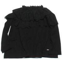 テンジク×レース スモック Tシャツ 2BK黒