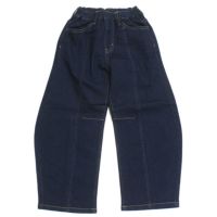 カーブデニムパンツ ブルー(BL)