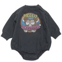 HELLO MONSTERプリントボディシャツ ブラック(BK)