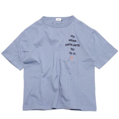 スプレーオバケロゴTシャツ ブルーグレー(BGY)