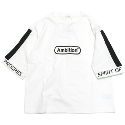 ラインロゴ5分袖Tシャツ オフホワイト(OW)
