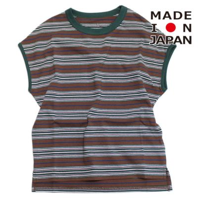 フレンチスリーブTシャツ ブラウン