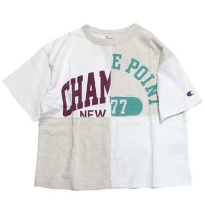 ガールズルーズフィット リメイク ショートスリーブTシャツ オートミール(810)