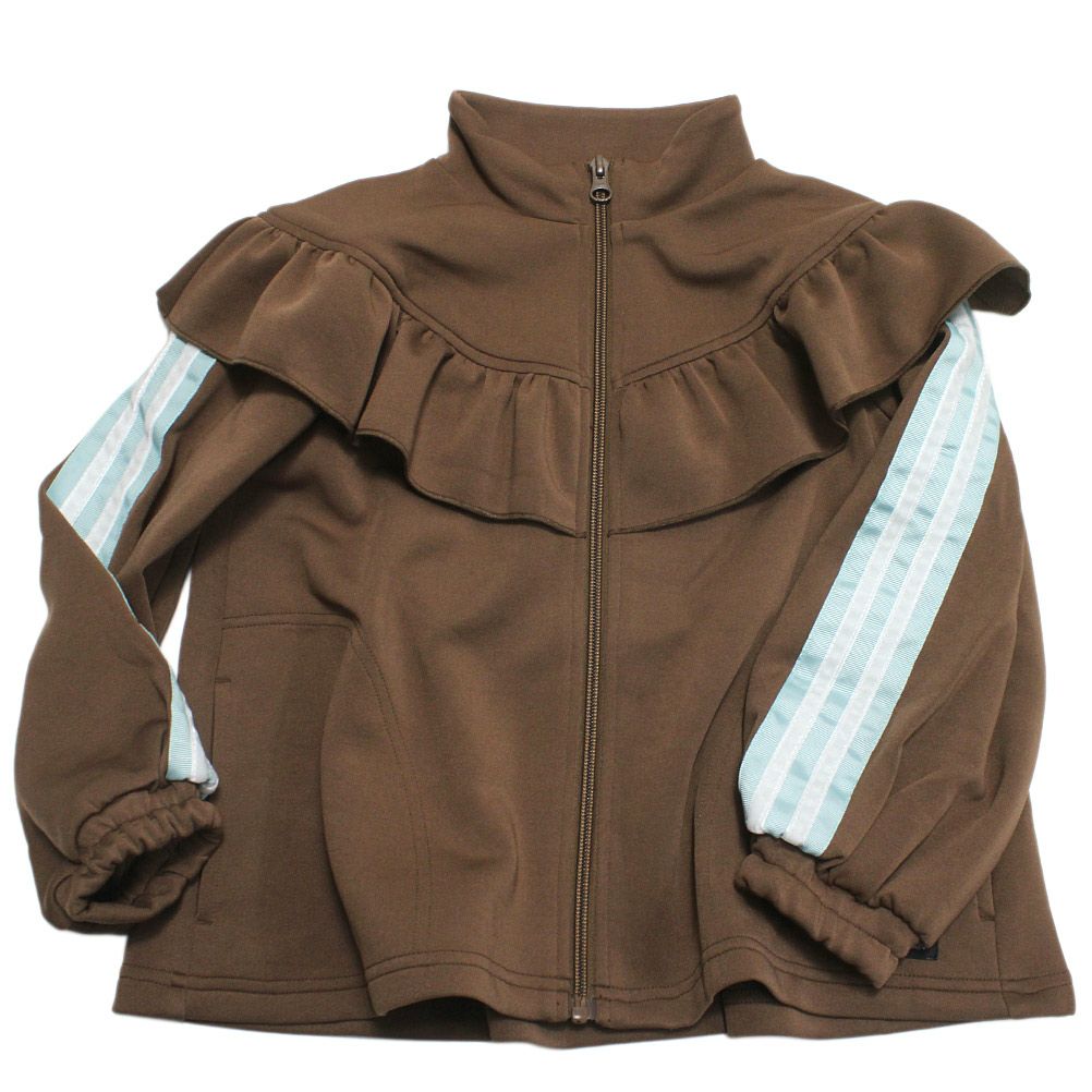 ニードルワークス] 【NeWo】フリルトラックジャケット ブラウン