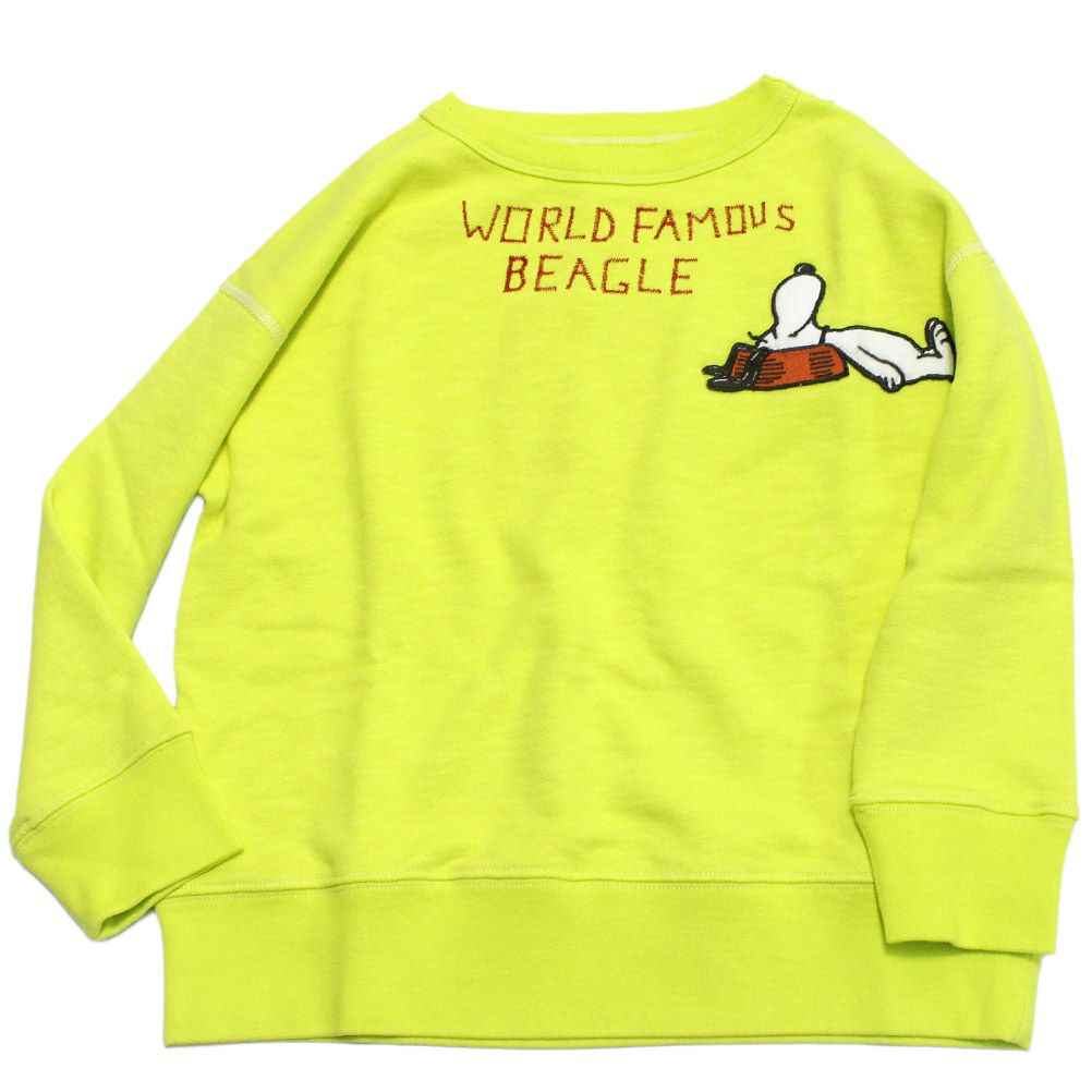 デニム＆ダンガリー スヌーピーコラボ刺繍ワッペントレーナー新品02