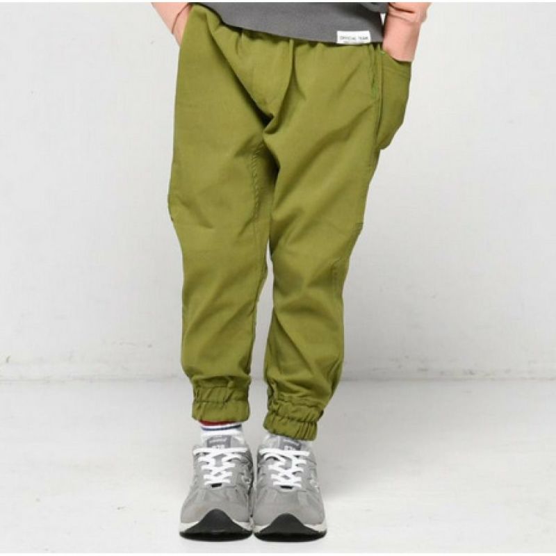 6279【美品】TFW49　サイドストライプパンツ　ジョガーパンツ　カーキ wfp03199.jpg