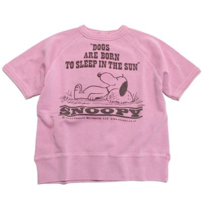 ウラケ SNOOPY IN THE SUN スウェット 6Pピンク