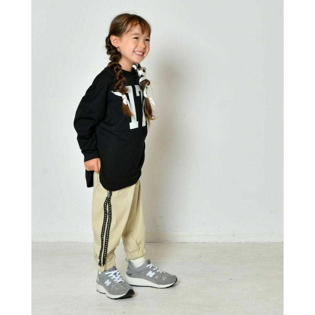 ニードルワークス] 【NeWo】レースラインジョガーパンツ エクリュ