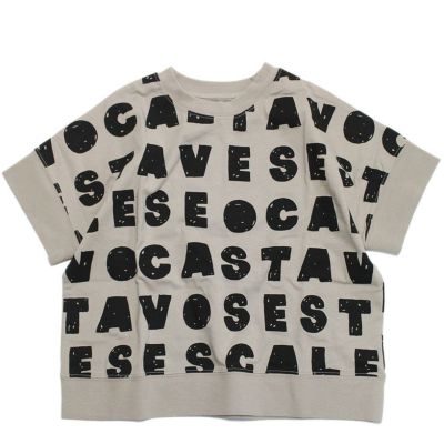 リパターンTシャツ グレーベージュ